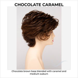 Aubrey By Envy in Chocolate Caramel-Chocolate brown base blended with caramel and medium auburn