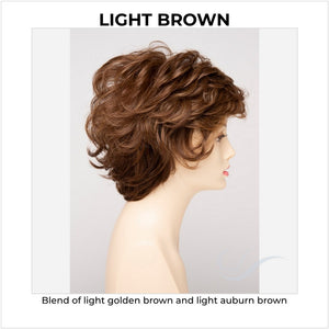 Aubrey By Envy in Light Brown-Blend of light golden brown and light auburn brown