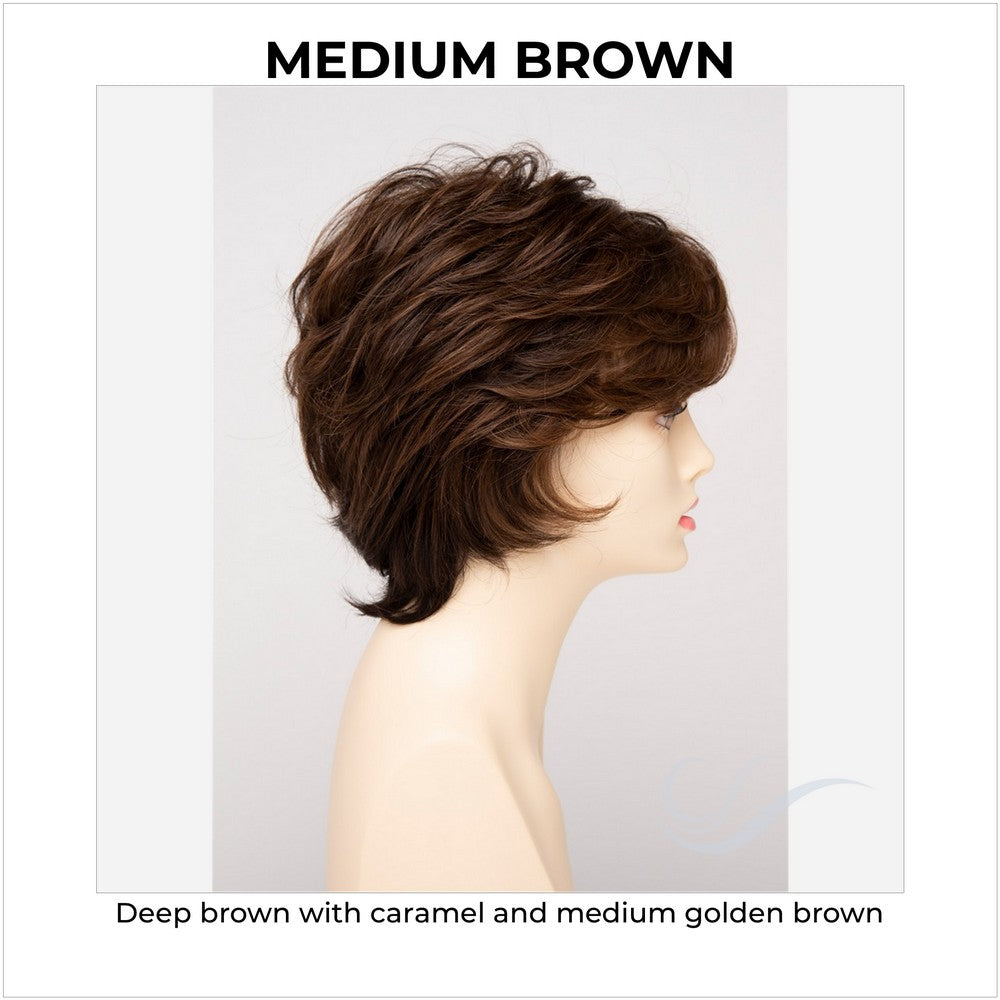 Aubrey By Envy in Medium Brown-Deep brown with caramel and medium golden brown