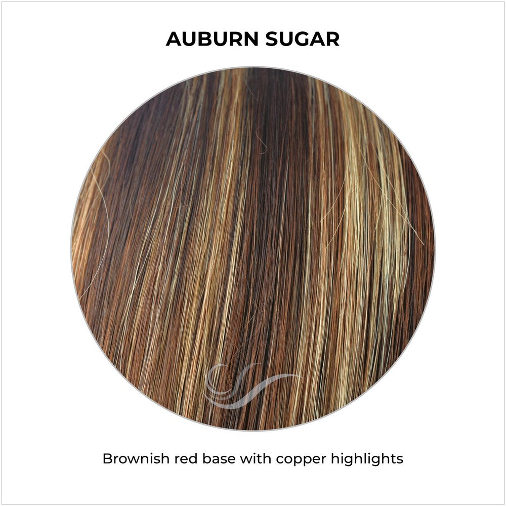 Auburn Sugar-Brownish red base with copper highlights