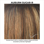 Load image into Gallery viewer, Auburn Sugar-R-Rooted dark with a medium auburn base and dark strawberry blonde highlight
