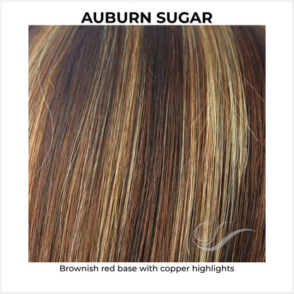 Auburn Sugar-Brownish red base with copper highlights