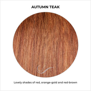 Autumn Teak-Lovely shades of red, orange-gold and red-brown
