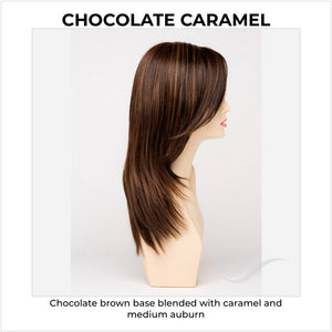 Ava By Envy in Chocolate Caramel-Chocolate brown base blended with caramel and medium auburn