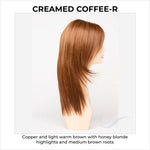 Load image into Gallery viewer, Ava By Envy in Creamed Coffee-R-Copper and light warm brown with honey blonde highlights and medium brown roots
