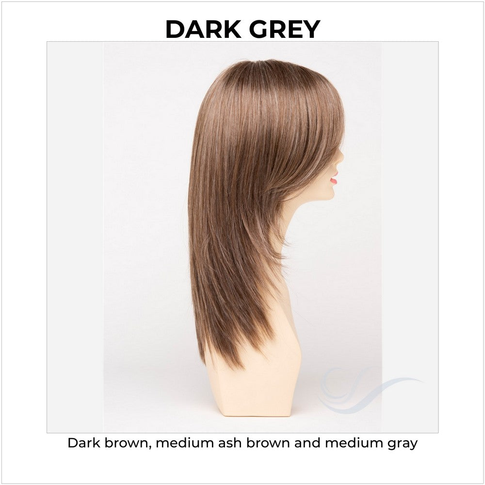Ava By Envy in Dark Grey-Dark brown, medium ash brown and medium gray