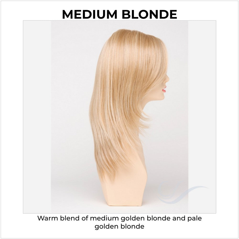 Ava By Envy in Medium Blonde-Warm blend of medium golden blonde and pale golden blonde