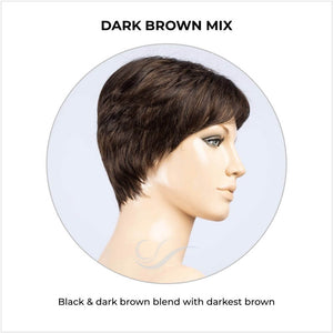 Barletta Hi Mono by Ellen Wille in Dark Brown Mix-Black & dark brown blend with darkest brown