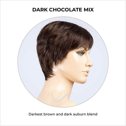 Barletta Hi Mono by Ellen Wille in Dark Chocolate Mix-Darkest brown and dark auburn blend
