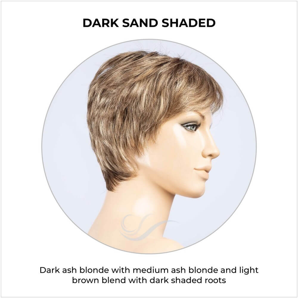 Barletta Hi Mono by Ellen Wille in Dark Sand Shaded-Dark ash blonde with medium ash blonde and light brown blend with dark shaded roots