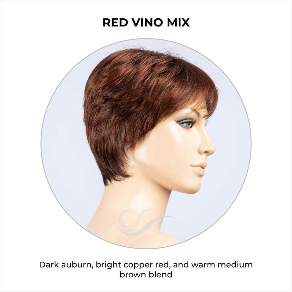 Barletta Hi Mono by Ellen Wille in Red Vino Mix-Dark auburn, bright copper red, and warm medium brown blend