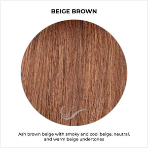 Beige Brown-Ash brown beige with smoky and cool beige, neutral, and warm beige undertones
