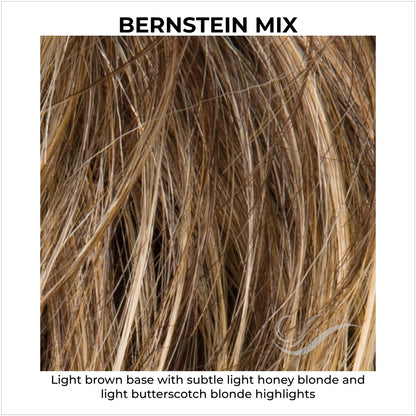 Bernstein Mix-Light brown base with subtle light honey blonde and light butterscotch blonde highlights