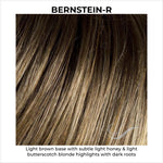 Load image into Gallery viewer, Bernstein-R-Light brown base with subtle light honey &amp; light butterscotch blonde highlights with dark roots
