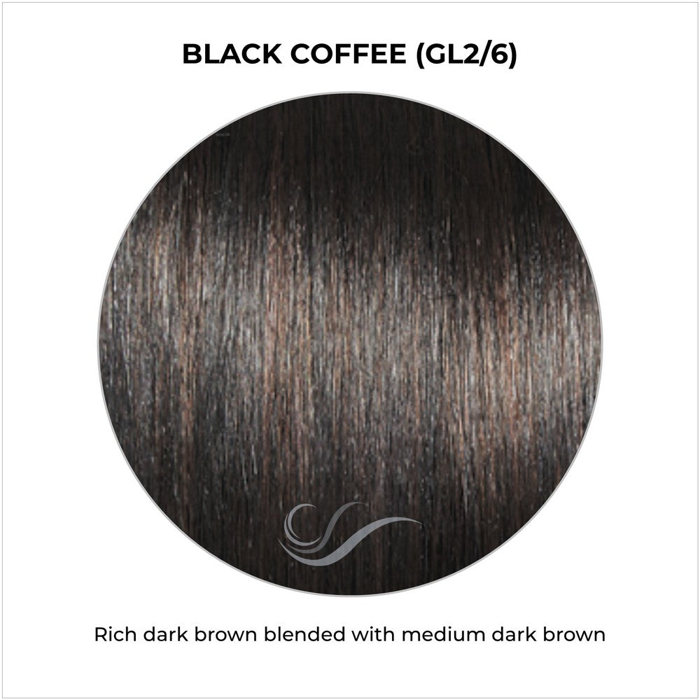 Black Coffee (GL2/6)-Rich dark brown blended with medium dark brown