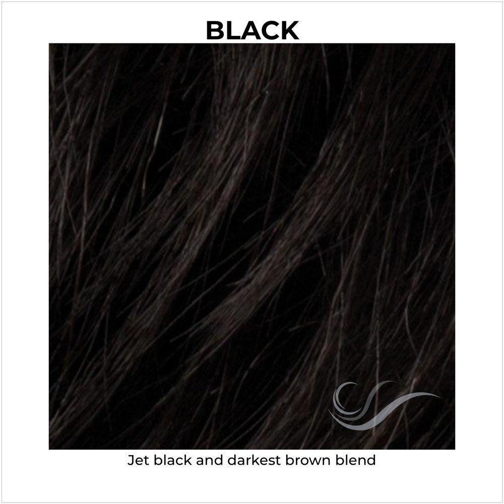 Black-Jet black and darkest brown blend