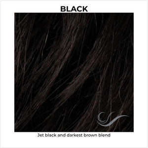 Black-Jet black and darkest brown blend