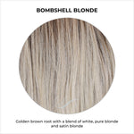 Load image into Gallery viewer, Bombshell Blonde-Golden brown root with a blend of white, pure blonde and satin blonde
