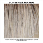 Load image into Gallery viewer, Bombshell Blonde-Golden brown root with a blend of white, pure blonde and satin blonde
