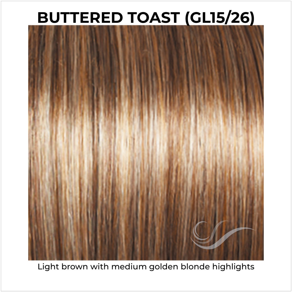 Buttered Toast (GL15/26)-Light brown with medium golden blonde highlights