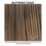 Load image into Gallery viewer, Buttered Toast-Medium gold brown and strawberry blonde blend with strawberry blonde tips
