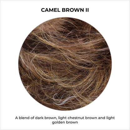 Camel Brown II-A blend of dark brown, light chestnut brown and light golden brown