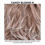 Load image into Gallery viewer, Candy Blonde-R-Pearl platinum blonde, mixed with light reddish brown and pure white, a natural root
