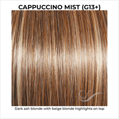 Cappuccino Mist (G13+)-Dark ash blonde with beige blonde highlights on top