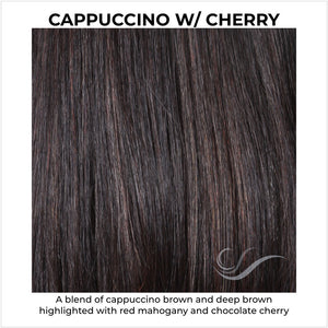 Cappuccino with Cherry-A blend of cappuccino brown and deep brown highlighted with red mahogany and chocolate cherry
