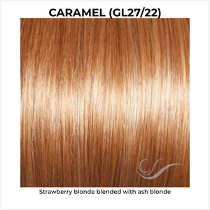 Caramel (GL27/22)-Strawberry blonde blended with ash blonde