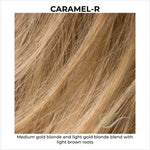 Load image into Gallery viewer, Caramel-R-Medium gold blonde and light gold blonde blend with light brown roots

