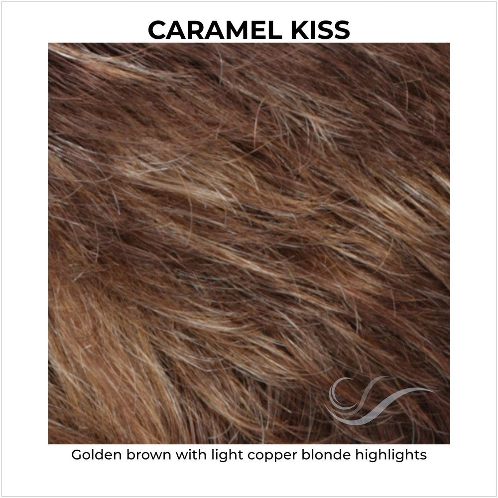CARAMEL KISS-Golden brown with light copper blonde highlights