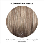 Load image into Gallery viewer, Cashmere Brown-SR-Medium cool brown with pale ash blonde highlights and soft root
