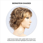 Load image into Gallery viewer, Cesana by Ellen Wille in Bernstein Shaded-Light brown base with subtle light honey and butterscotch blonde highlights and dark roots
