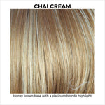 Load image into Gallery viewer, Chai Cream-Honey brown base with a platinum blonde highlight
