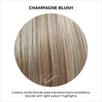 Load image into Gallery viewer, Champagne Blush-Creamy white blonde base transitioning to strawberry blonde with light auburn highlights
