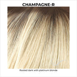 Load image into Gallery viewer, Champagne-R-Rooted dark with platinum blonde
