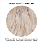Load image into Gallery viewer, Champagne with Apple Pie-Light brown-blonde root with mixture of ash blonde, lightest blonde, pure blonde &amp; light neutral blonde
