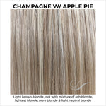 Load image into Gallery viewer, Champagne with Apple Pie-Light brown-blonde root with mixture of ash blonde, lightest blonde, pure blonde &amp; light neutral blonde
