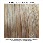 Load image into Gallery viewer, Champagne Blush-Creamy white blonde base transitioning to strawberry blonde with light auburn highlights
