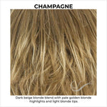 Load image into Gallery viewer, Champagne-Dark beige blonde blend with pale golden blonde highlights and light blonde tips
