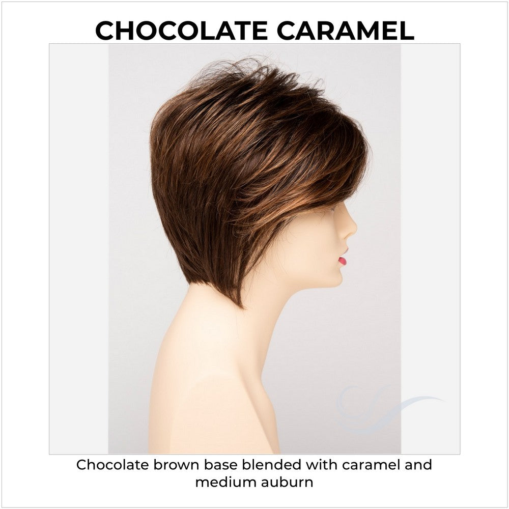 Chantel by Envy in Chocolate Caramel-Chocolate brown base blended with caramel and medium auburn