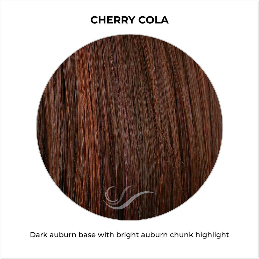 Cherry Cola-Dark auburn base with bright auburn chunk highlight