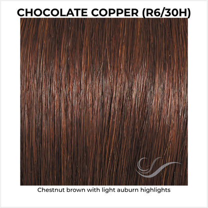 Chocolate Copper (R6/30H)-Chestnut brown with light auburn highlights