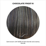 Load image into Gallery viewer, Chocolate Frost-R-Dark brown with 50/50 of dark blonde and creamy blonde
