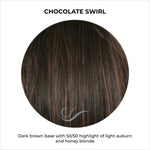 Load image into Gallery viewer, Chocolate Swirl-Dark brown base with 50/50 highlight of light auburn and honey blonde
