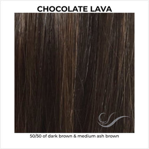 Chocolate Lava-50/50 of dark brown & medium ash brown