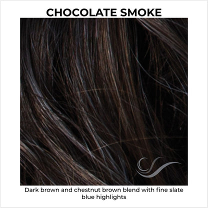 CHOCOLATE SMOKE-Dark brown and chestnut brown blend with fine slate blue highlights