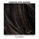 Load image into Gallery viewer, CHOCOLATE SMOKE-Dark brown and chestnut brown blend with fine slate blue highlights
