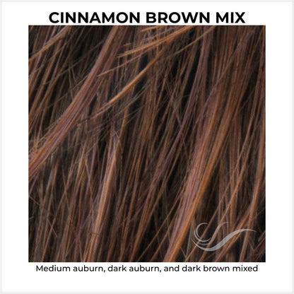 Cinnamon Brown Mix-Medium auburn, dark auburn, and dark brown mixed